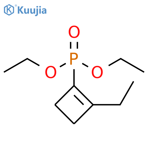 Phosphonic acid, (2-ethyl-1-cyclobuten-1-yl)-, diethyl ester (9CI) structure