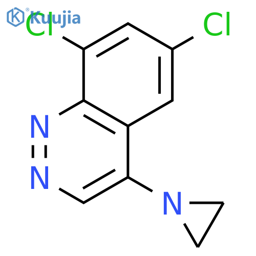 Cinnoline, 4-(1-aziridinyl)-6,8-dichloro- structure
