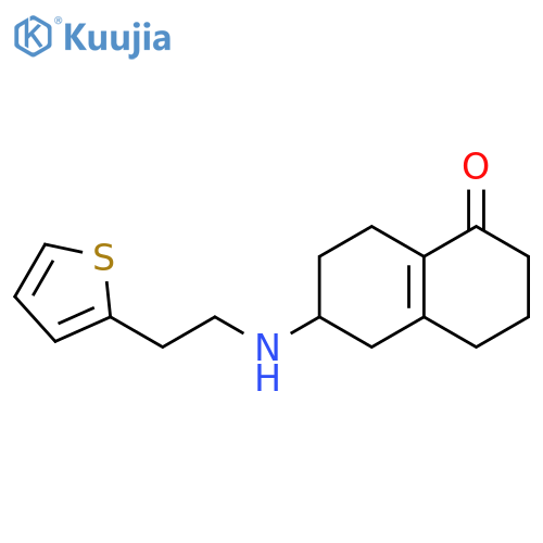1(2H)-Naphthalenone,3,4,5,6,7,8-hexahydro-6-[[2-(2-thienyl)ethyl]amino]- structure