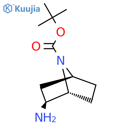 tert-butyl exo-2-amino-7-azabicyclo[2.2.1]heptane-7-carboxylate structure