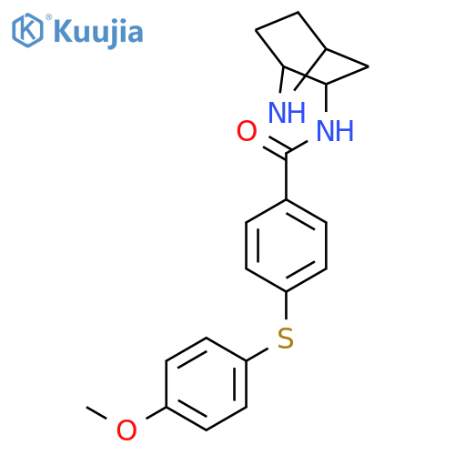 Benzamide,N-(1S,2R,4R)-7-azabicyclo[2.2.1]hept-2-yl-4-[(4-methoxyphenyl)thio]- structure
