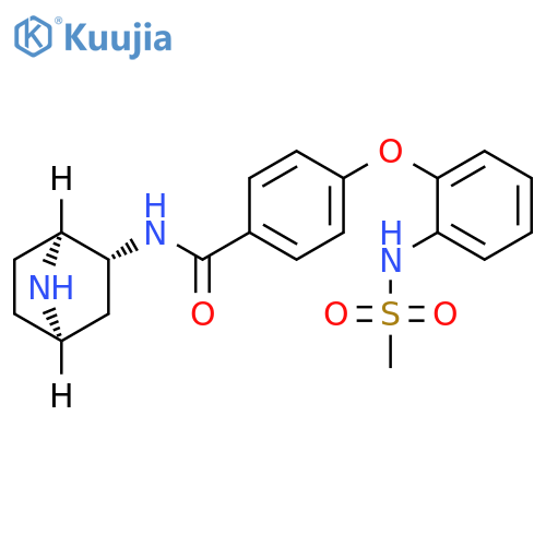 Benzamide,N-(1S,2R,4R)-7-azabicyclo[2.2.1]hept-2-yl-4-[2-[(methylsulfonyl)amino]phenoxy]- structure