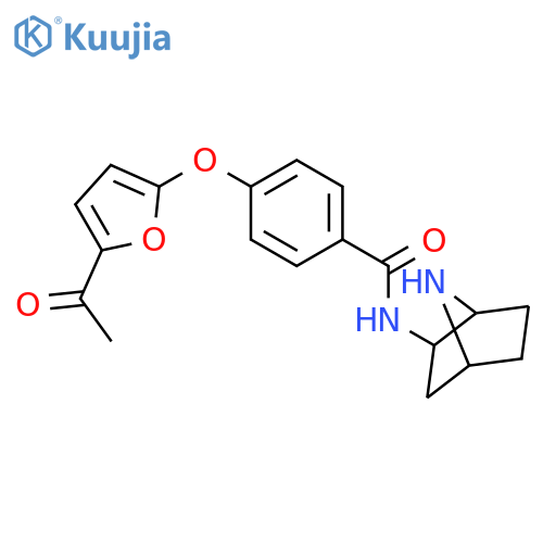 Benzamide,4-[(5-acetyl-2-furanyl)oxy]-N-(1S,2R,4R)-7-azabicyclo[2.2.1]hept-2-yl- structure