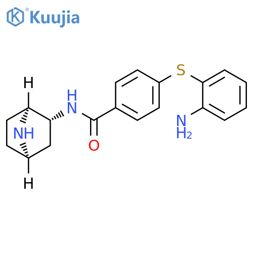 Benzamide,4-[(2-aminophenyl)thio]-N-(1S,2R,4R)-7-azabicyclo[2.2.1]hept-2-yl- structure