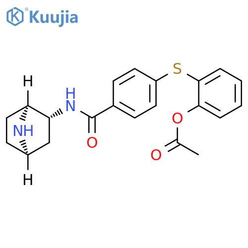 Benzamide,4-[[2-(acetyloxy)phenyl]thio]-N-(1S,2R,4R)-7-azabicyclo[2.2.1]hept-2-yl- structure