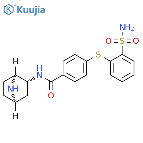 Benzamide,4-[[2-(aminosulfonyl)phenyl]thio]-N-(1S,2R,4R)-7-azabicyclo[2.2.1]hept-2-yl- structure