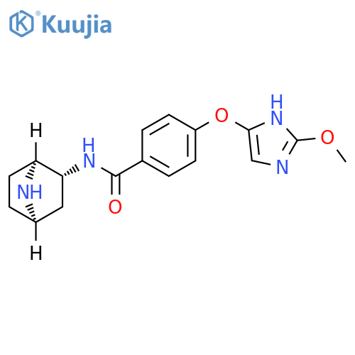 Benzamide,N-(1S,2R,4R)-7-azabicyclo[2.2.1]hept-2-yl-4-[(2-methoxy-1H-imidazol-4-yl)oxy]- structure