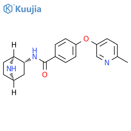 Benzamide,N-(1S,2R,4R)-7-azabicyclo[2.2.1]hept-2-yl-4-[(6-methyl-3-pyridinyl)oxy]- structure