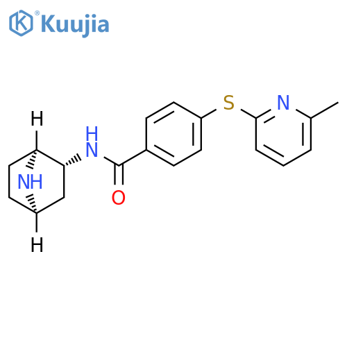 Benzamide,N-(1S,2R,4R)-7-azabicyclo[2.2.1]hept-2-yl-4-[(6-methyl-2-pyridinyl)thio]- structure