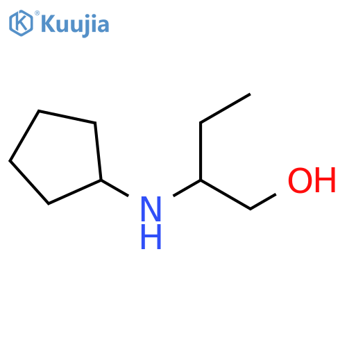2-(cyclopentylamino)butan-1-ol structure