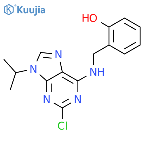 2-Chloro-6-(2-hydroxybenzylamino)-9-isopropylpurine structure