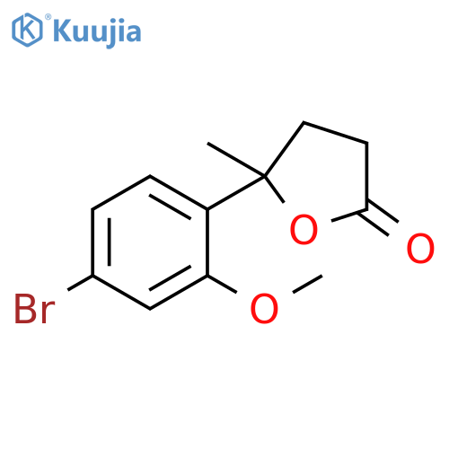 2(3H)-Furanone, 5-(4-bromo-2-methoxyphenyl)dihydro-5-methyl- structure