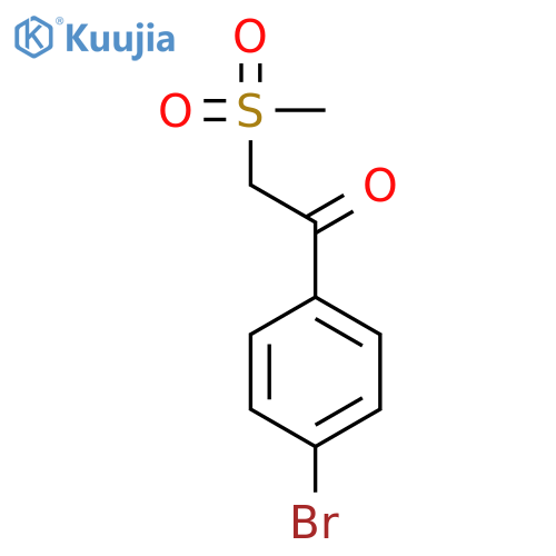 1-(4-Bromophenyl)-2-(methylsulfonyl)-1-ethanone structure