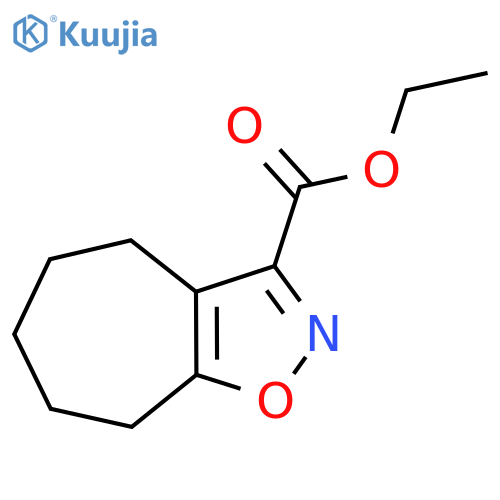 ETHYL 5,6,7,8-TETRAHYDRO-4H-CYCLOHEPTA[D]ISOXAZOLE-3-CARBOXYLATE structure