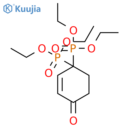 PHOSPHONIC ACID, (4-OXO-2-CYCLOHEXEN-1-YLIDENE)BIS-, TETRAETHYL ESTER structure