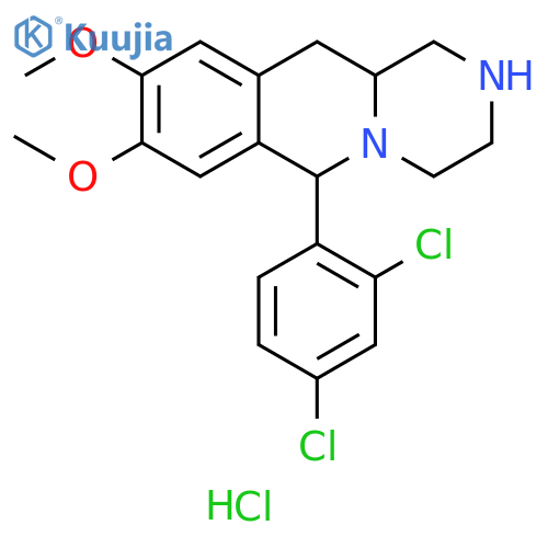 2H-Pyrazino[1,2-b]isoquinoline,6-(2,4-dichlorophenyl)-1,3,4,6,11,11a-hexahydro-8,9-dimethoxy-,dihydrochloride structure