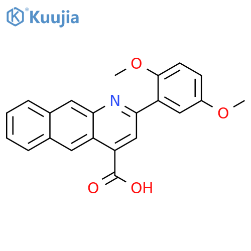 2-(2,5-Dimethoxyphenyl)benzogquinoline-4-carboxylic Acid structure