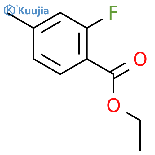 ethyl 2-fluoro-4-methylbenzoate structure