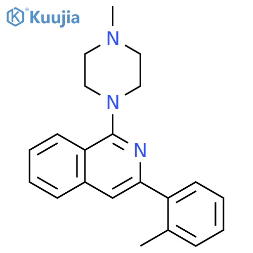 Isoquinoline, 3-(2-methylphenyl)-1-(4-methyl-1-piperazinyl)- structure