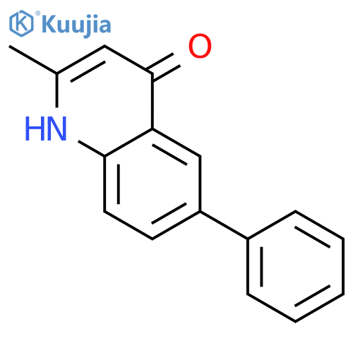 4-hydroxy-2-methyl-6-phenylquinoline structure