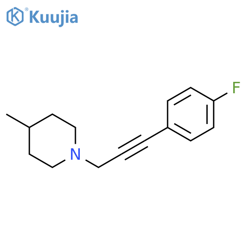 Piperidine, 1-[3-(4-fluorophenyl)-2-propynyl]-4-methyl- structure