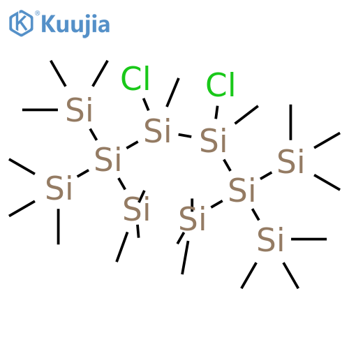 Hexasilane,3,4-dichloro-1,1,1,3,4,6,6,6-octamethyl-2,2,5,5-tetrakis(trimethylsilyl)- structure