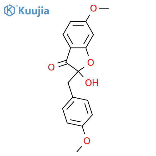 2,6-Dihydroxy-2-(4-hydroxybenzyl)-3(2H)-benzofuranone; 4',6-Di-Me ether structure