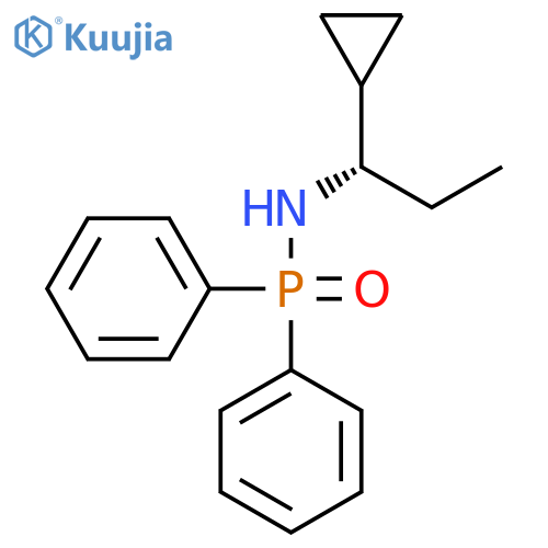 Phosphinic amide, N-[(1S)-1-cyclopropylpropyl]-P,P-diphenyl- structure