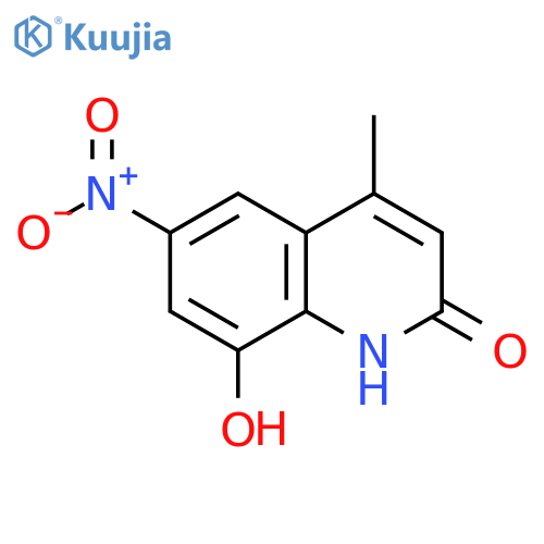 2(1H)-Quinolinone, 8-hydroxy-4-methyl-6-nitro- (9CI) structure
