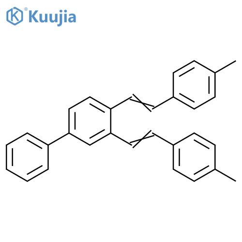 1,1'-Biphenyl, 3,4-bis[2-(4-methylphenyl)ethenyl]- structure