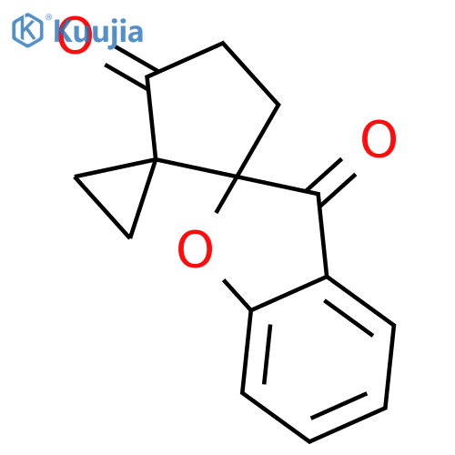 Dispiro[benzofuran-2(3H),1'-cyclopentane-2',1''-cyclopropane]-3,3'-dione structure