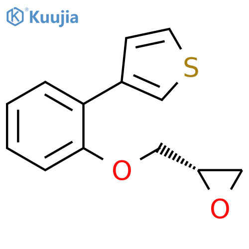 Thiophene, 3-[2-[(2S)-oxiranylmethoxy]phenyl]- structure