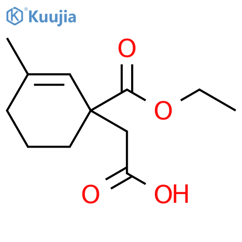 2-Cyclohexene-1-acetic acid, 1-(ethoxycarbonyl)-3-methyl- structure