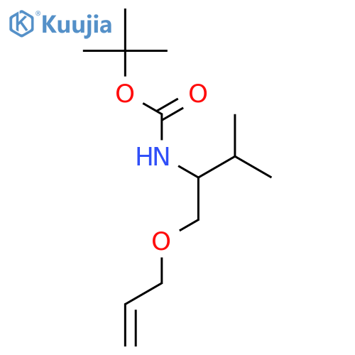 Carbamic acid, [(1S)-2-methyl-1-[(2-propenyloxy)methyl]propyl]-,1,1-dimethylethyl ester structure