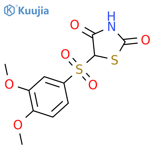 2,4-Thiazolidinedione, 5-[(3,4-dimethoxyphenyl)sulfonyl]- structure
