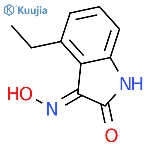 1H-Indole-2,3-dione, 4-ethyl-, 3-oxime structure