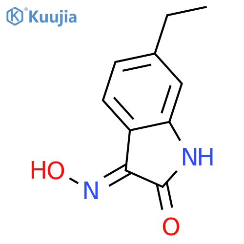 1H-Indole-2,3-dione, 6-ethyl-, 3-oxime structure