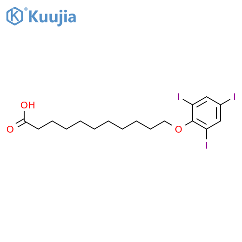 Undecanoic acid, 11-(2,4,6-triiodophenoxy)- structure