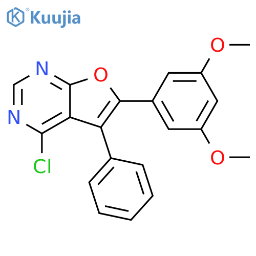 Furo[2,3-d]pyrimidine, 4-chloro-6-(3,5-dimethoxyphenyl)-5-phenyl- structure