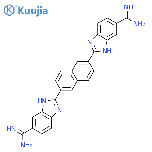 1H-BENZIMIDAZOLE-5-CARBOXIMIDAMIDE, 2,2'-(2,6-NAPHTHALENEDIYL)BIS- structure