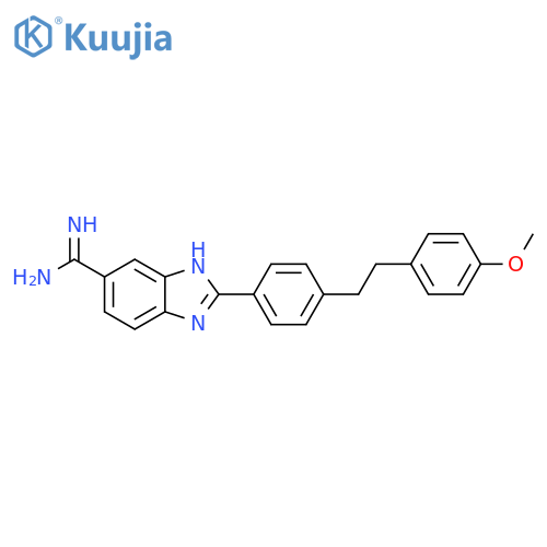 1H-Benzimidazole-5-carboximidamide,2-[4-[2-(4-methoxyphenyl)ethyl]phenyl]- structure