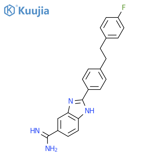 1H-Benzimidazole-5-carboximidamide,2-[4-[2-(4-fluorophenyl)ethyl]phenyl]- structure