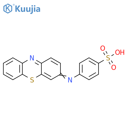 Benzenesulfonic acid, 4-(3H-phenothiazin-3-ylideneamino)- structure