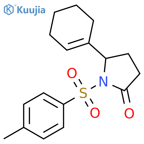 2-Pyrrolidinone, 5-(1-cyclohexen-1-yl)-1-[(4-methylphenyl)sulfonyl]- structure