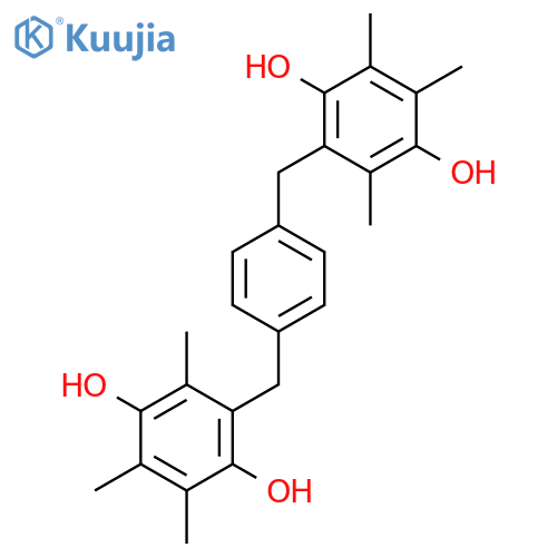 1,4-Benzenediol, 2,2'-[1,4-phenylenebis(methylene)]bis[3,5,6-trimethyl- structure