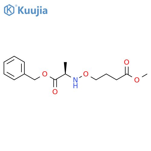 Butanoic acid,4-[[[(1R)-1-methyl-2-oxo-2-(phenylmethoxy)ethyl]amino]oxy]-, methylester structure