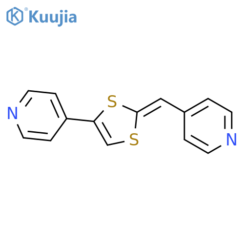 Pyridine, 4-[[4-(4-pyridinyl)-1,3-dithiol-2-ylidene]methyl]- structure