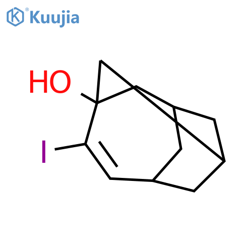 Tricyclo[4.3.1.13,8]undec-4-en-3-ol, 4-iodo- structure