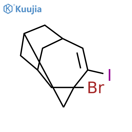 TRICYCLO[4.3.1.13,8]UNDEC-4-ENE, 3-BROMO-4-IODO- structure