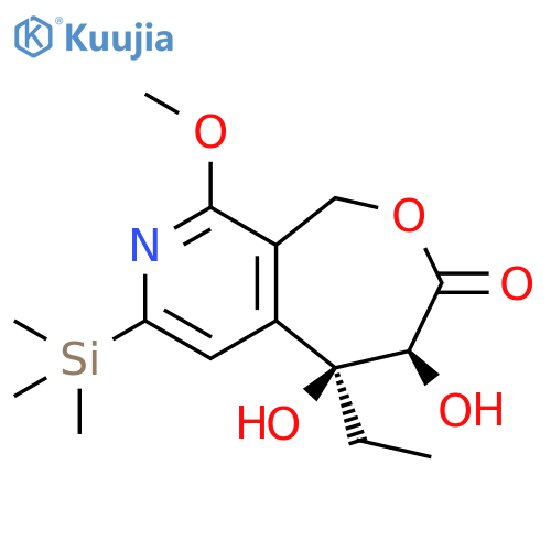 Oxepino[3,4-c]pyridin-3(1H)-one,5-ethyl-4,5-dihydro-4,5-dihydroxy-9-methoxy-7-(trimethylsilyl)-, (4S,5S)- structure